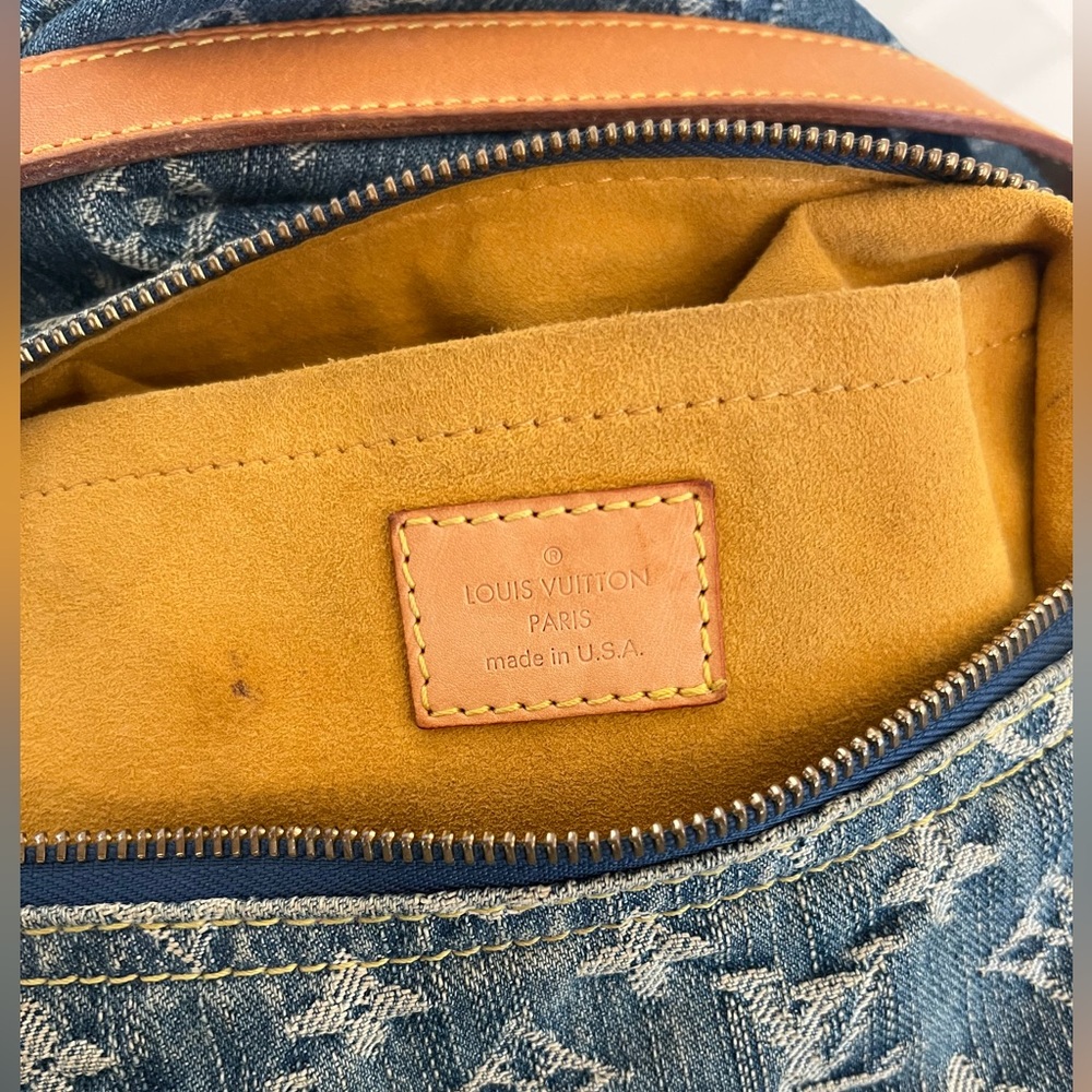 Louis Vuitton denim Tan Leather Crossbody Bag - Picture 15 of 15